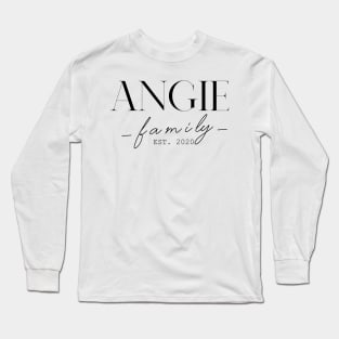 Angie Family EST. 2020, Surname, Angie Long Sleeve T-Shirt